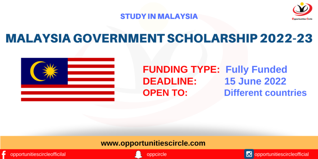 government scholarship in malaysia 20233