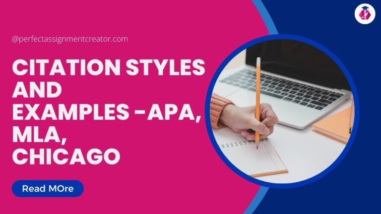 Citation Styles APA, MLA, Chicago – Citation Examples