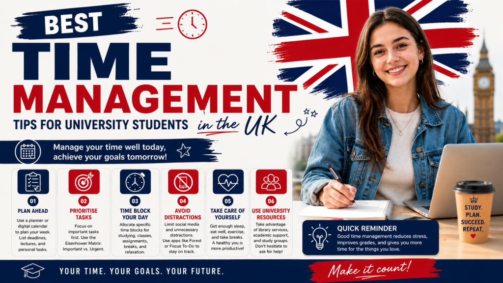 Best Time Management Tips for University Students in the UK