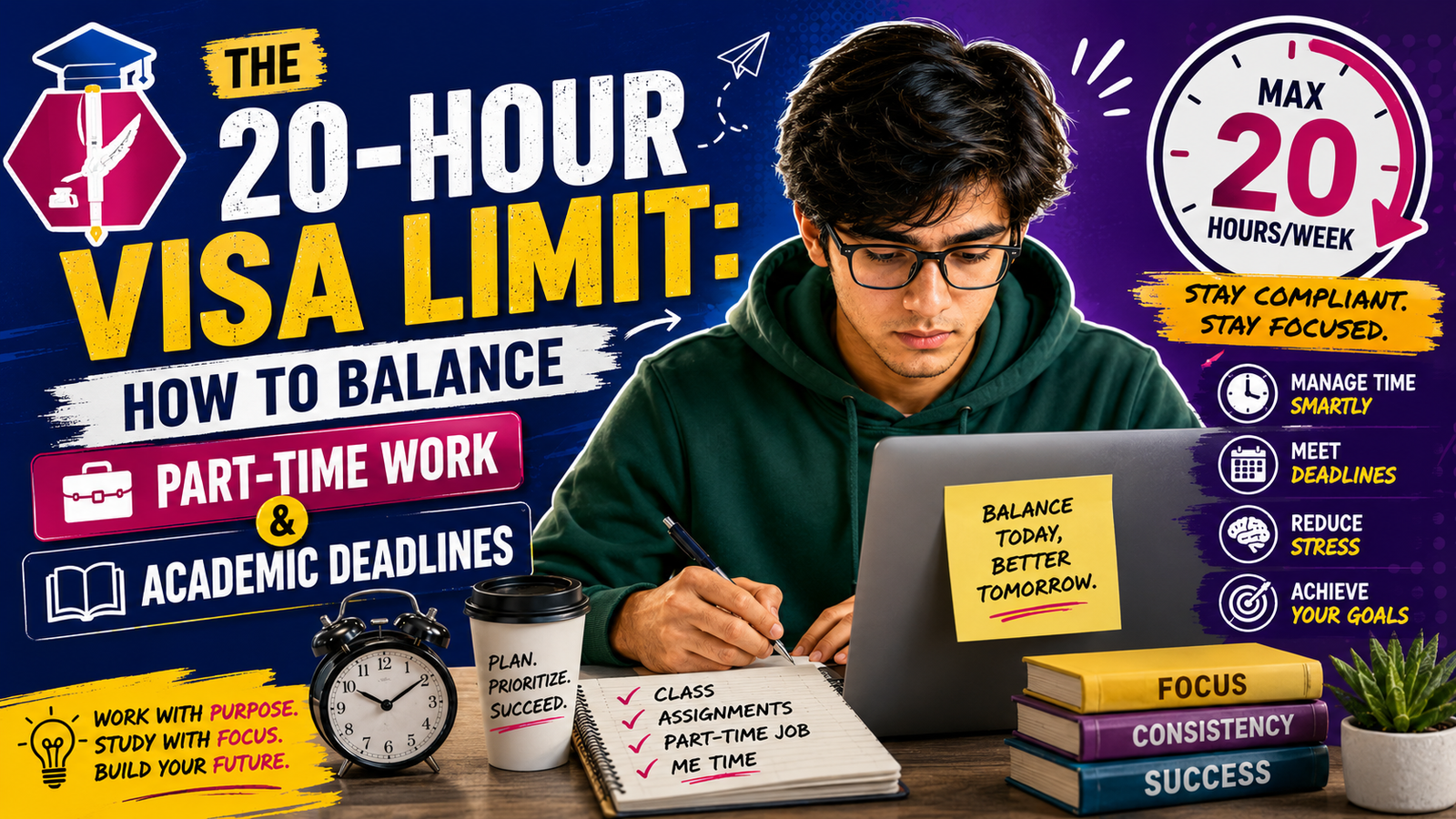 Read more about the article The 20 Hour Balancing Act: How International Students Can Survive.