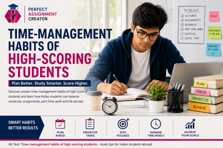 7 Time-Management Habits of High-Scoring Students: A Guide for Indian Students Abroad